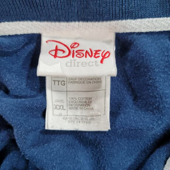 Disney Embroidered Mickey Women's Blue Polo Sz.XXL - Picture 3 of 3